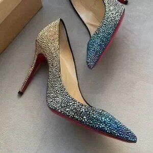 CHRISTIAN LOUBOUTIN kate strass degrade 100